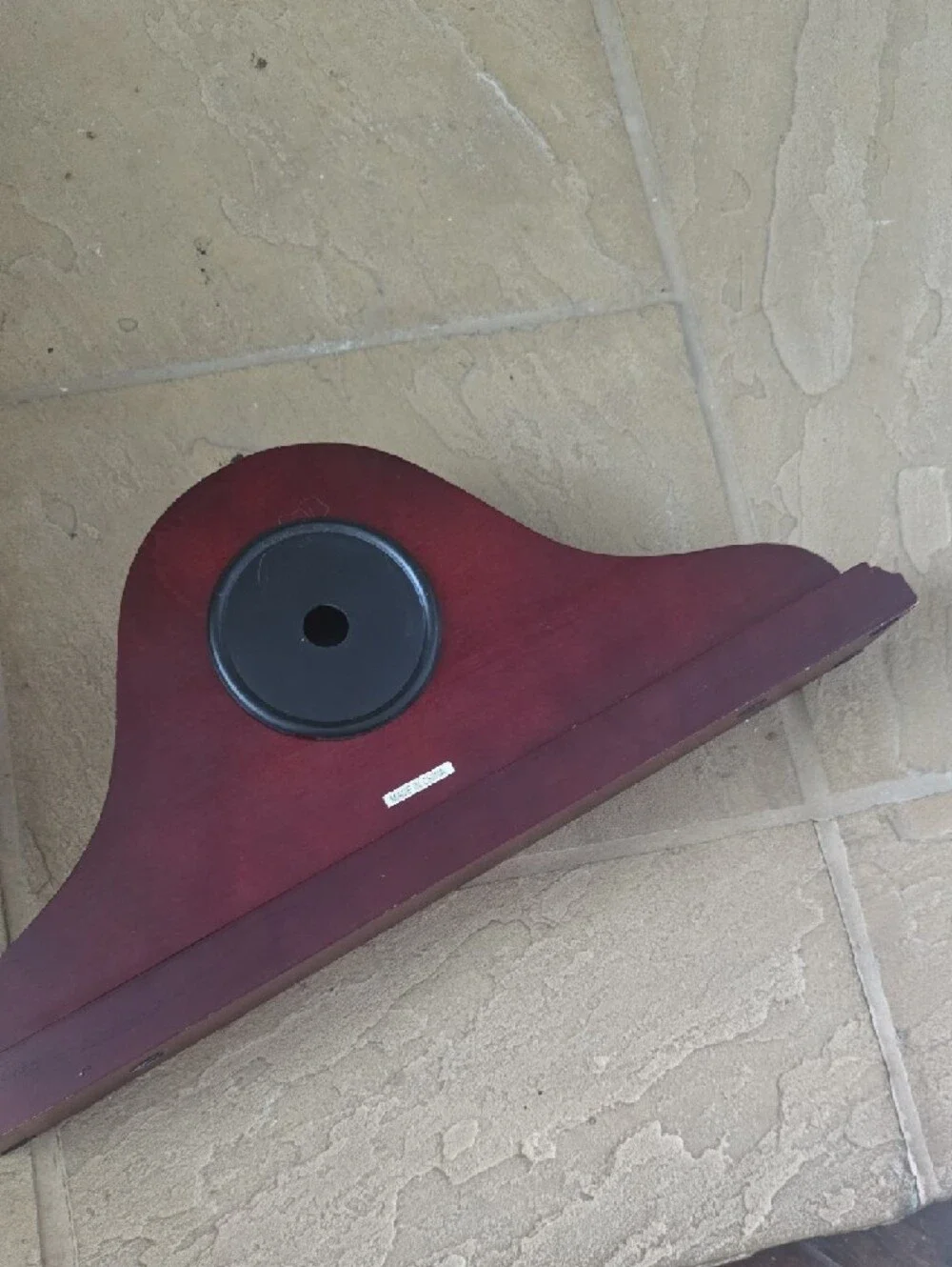 Elegant Mantel Clock in Mahogany Finish with Roman Dial
